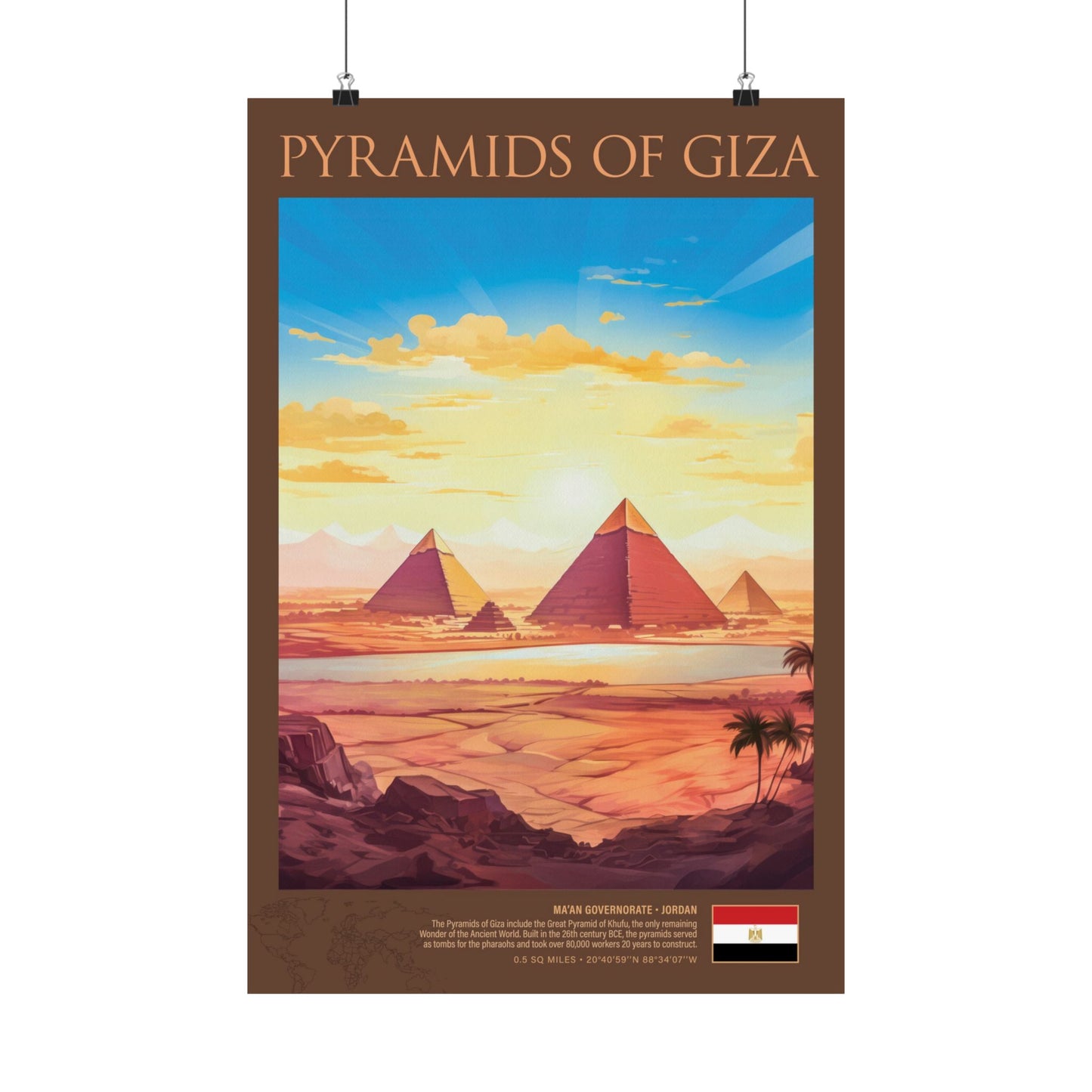 Pyramids of Giza Poster