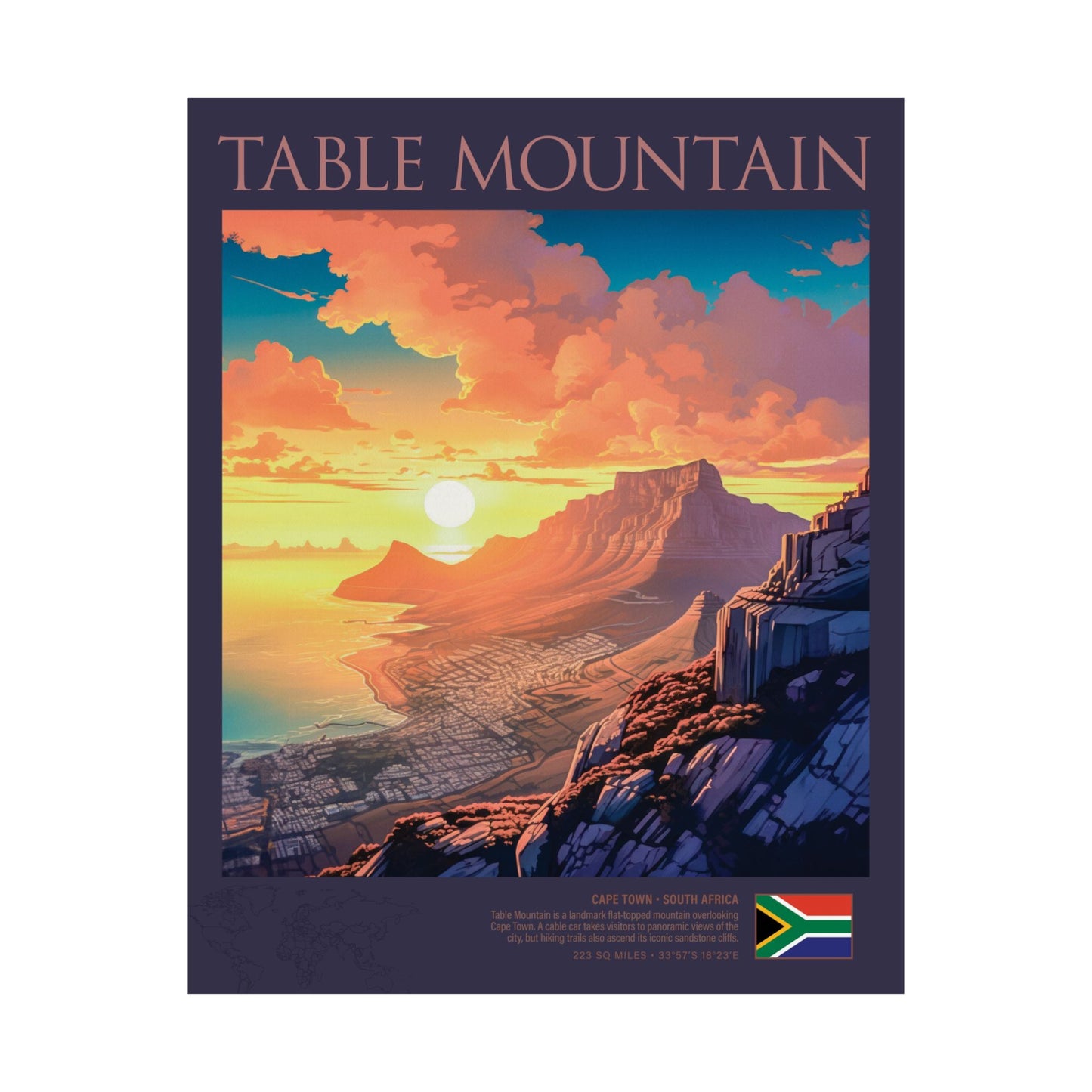 Table Mountain Poster