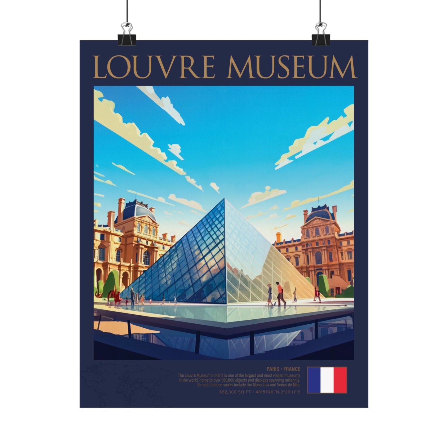 Louvre Museum Poster