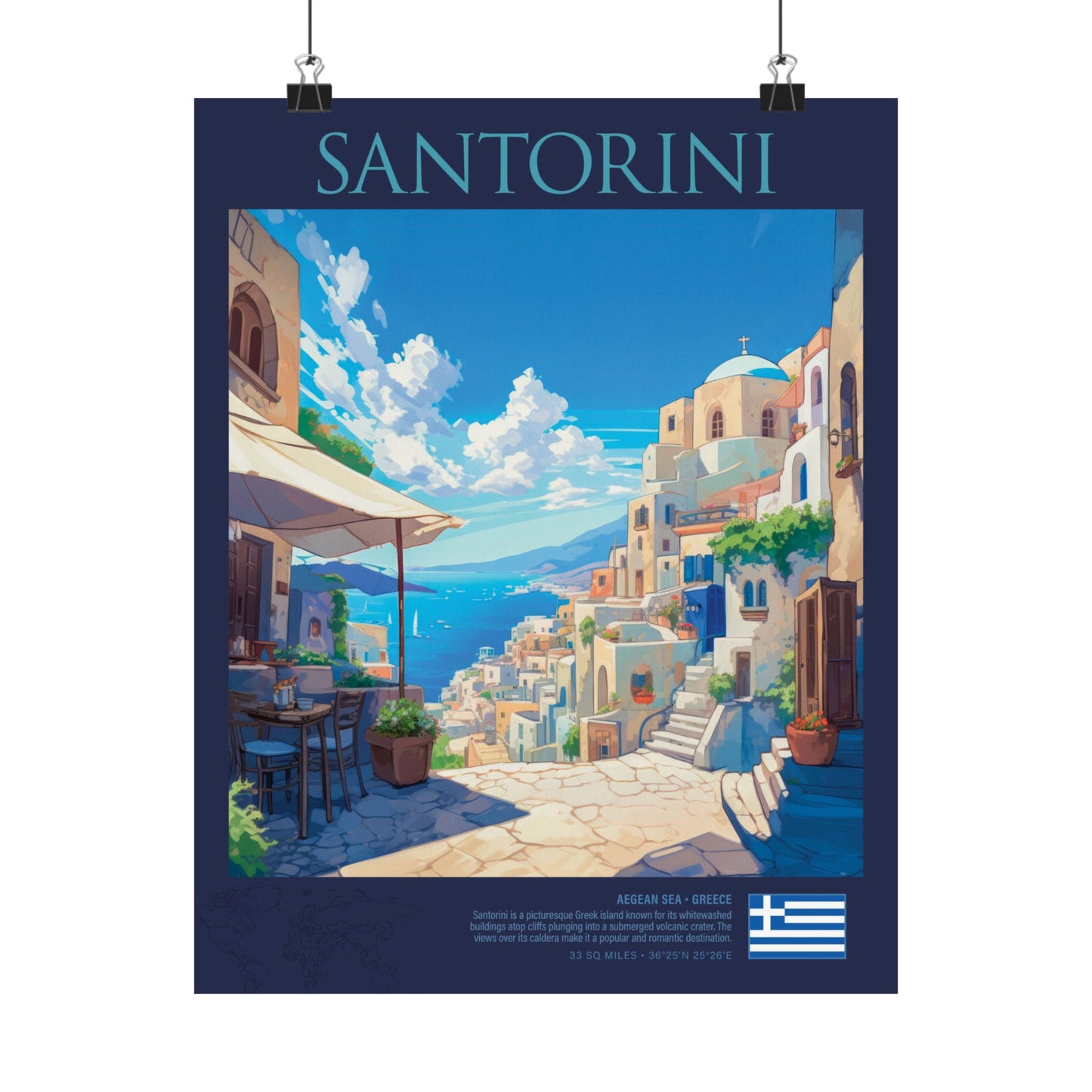 Santorini Poster