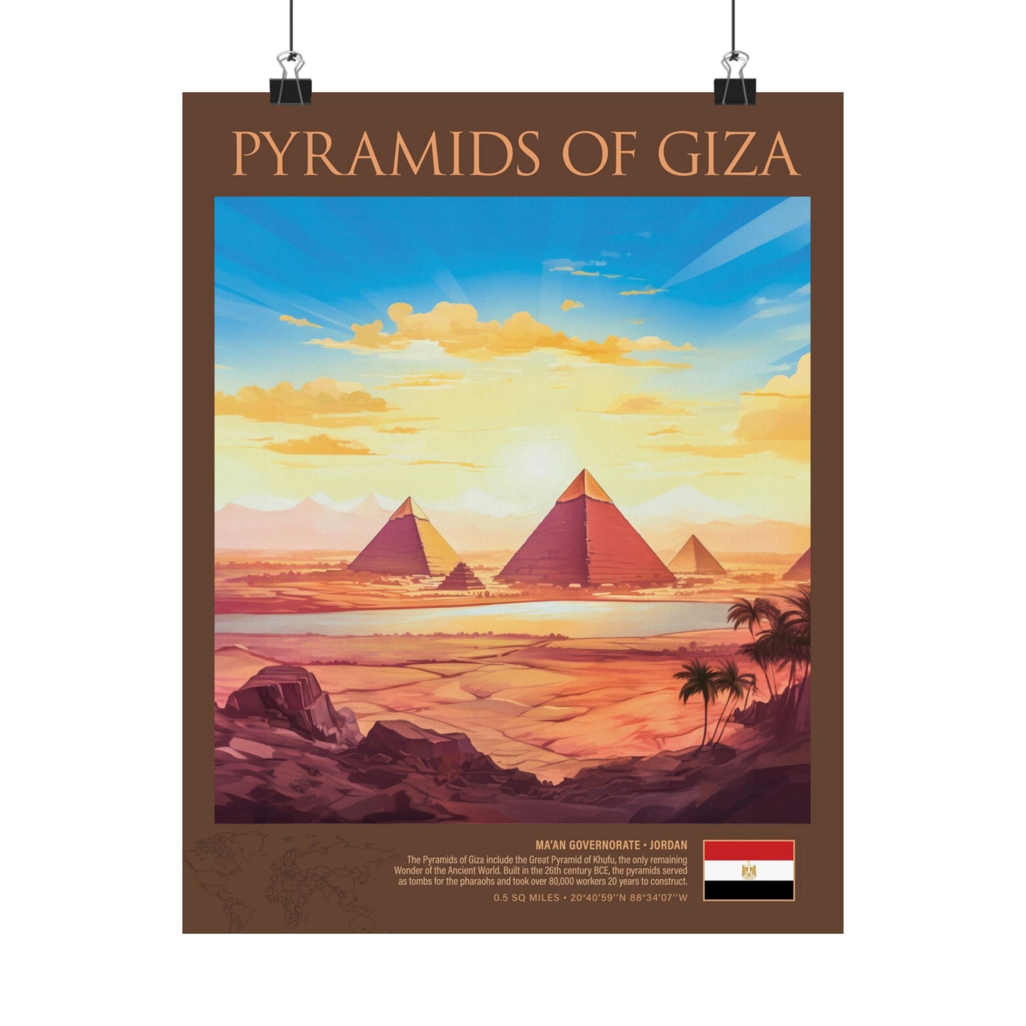 Pyramids of Giza Poster