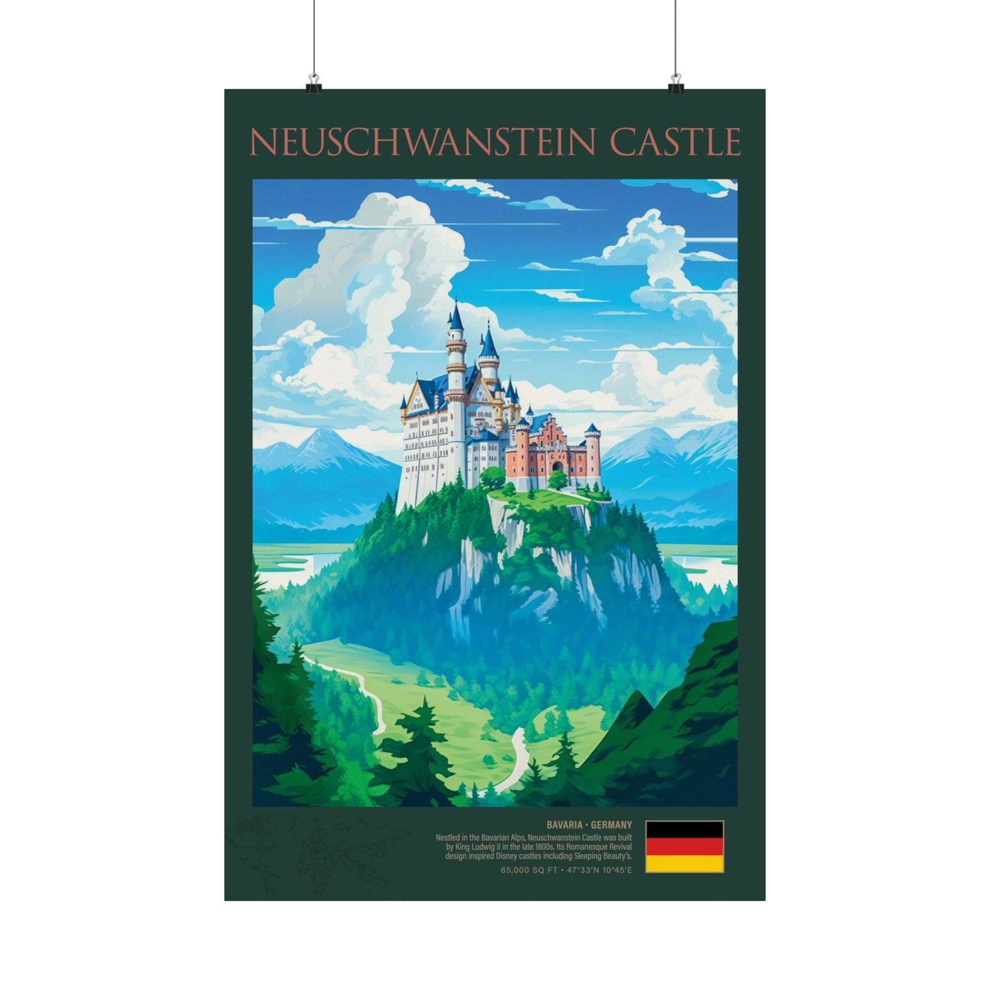 Neuschwanstein Castle Poster